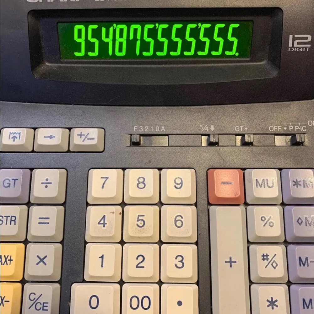 Sharp 12-Digit Calculator with Multi-Color‎ Keypad 1192BL